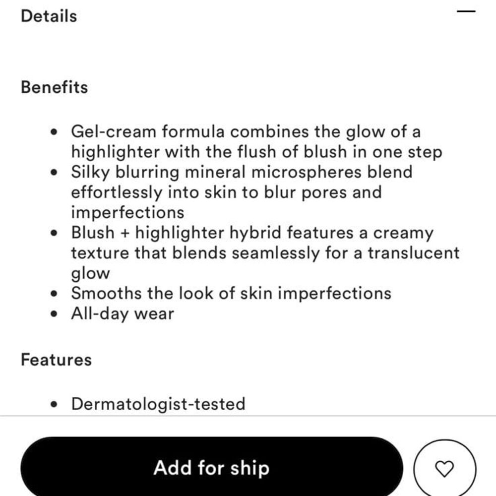 BareMinerals Complexion Rescue Highlighting Blush Peach Glow NEW - Picture 2 of 8